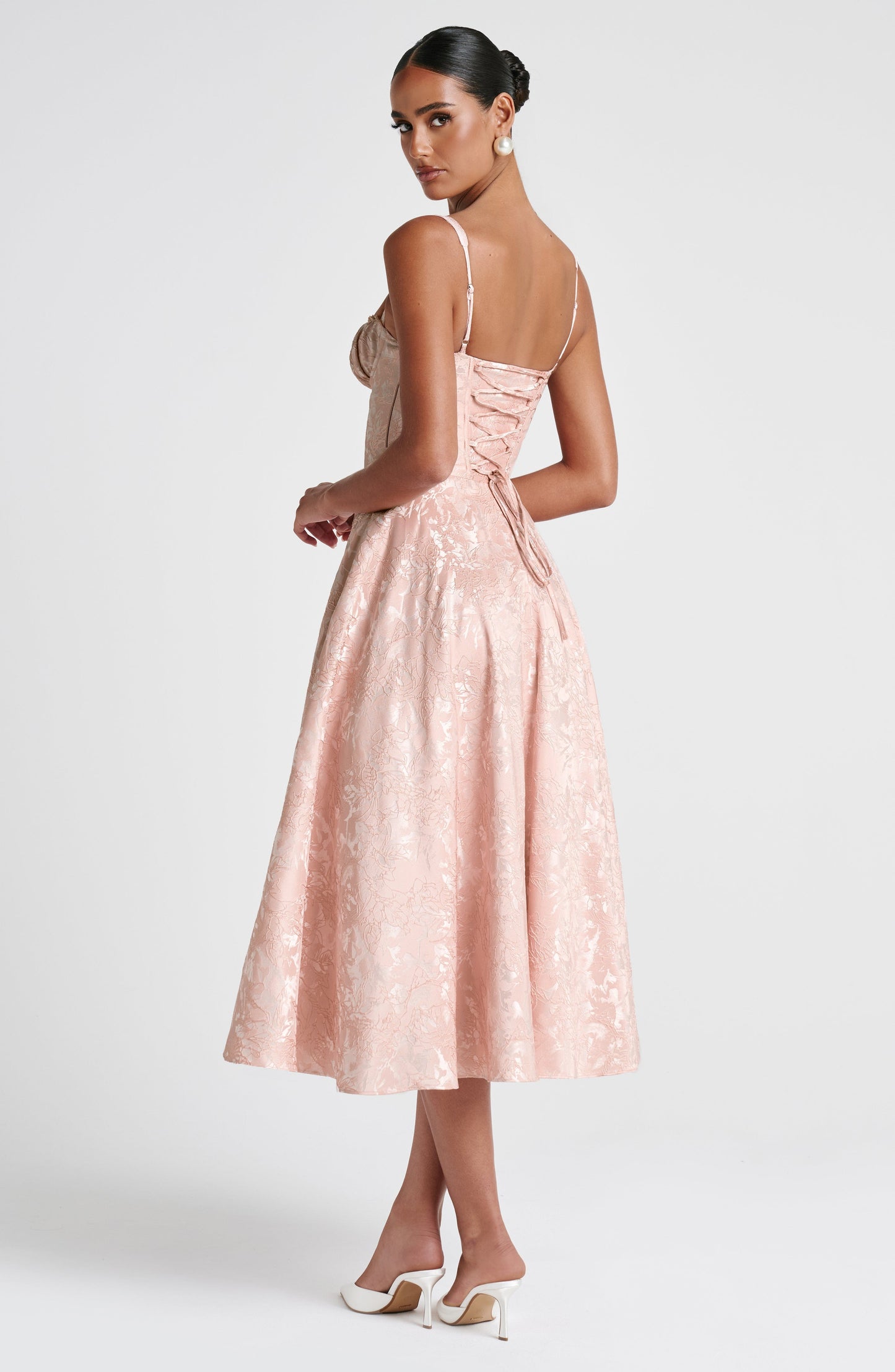 Amity Midi Dress - Soft Peach