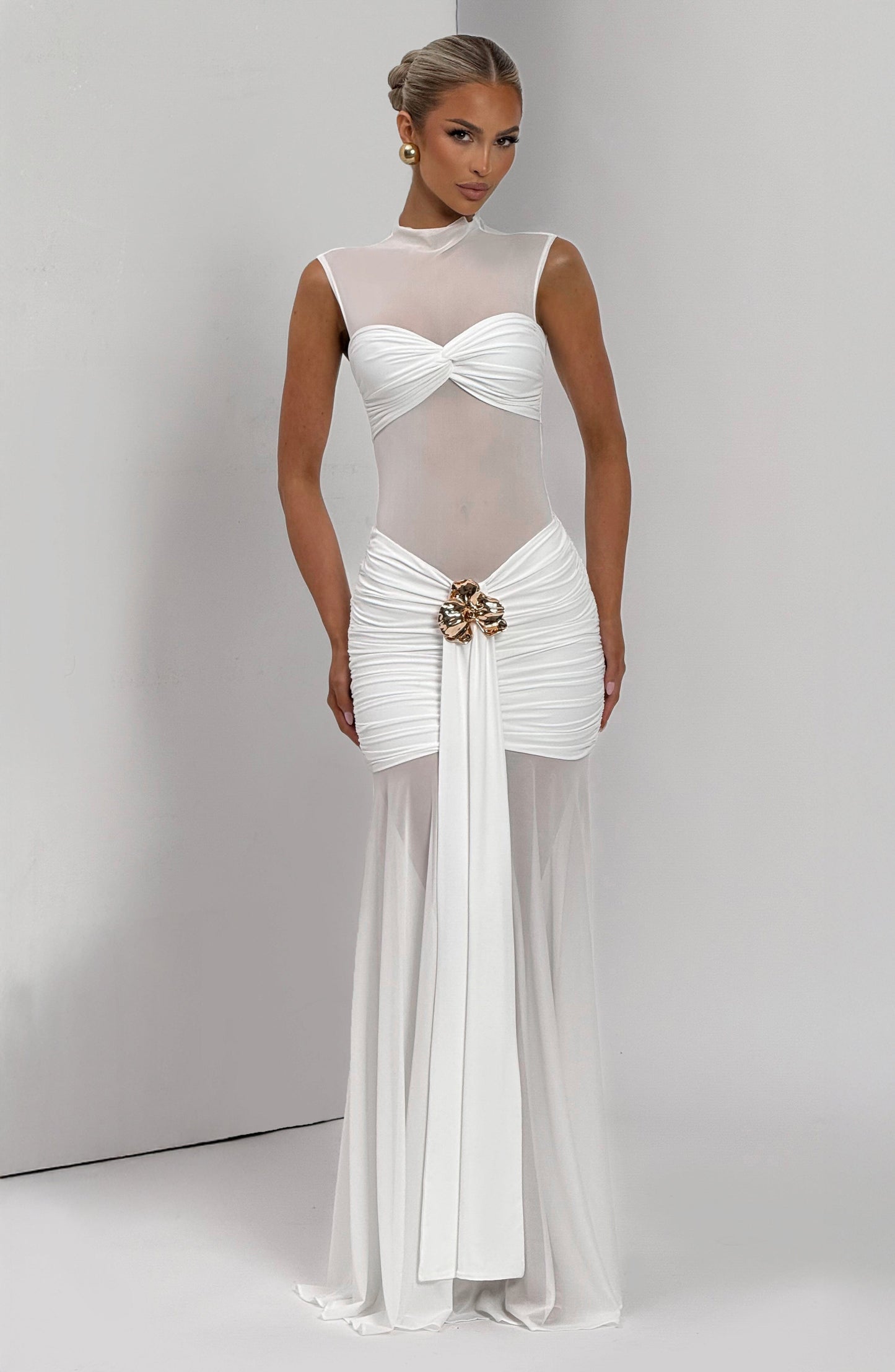 Fae Maxi Skirt - White