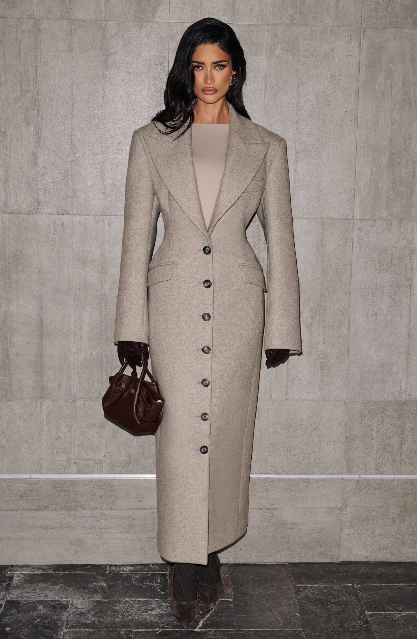 Ursula Coat - Light Grey